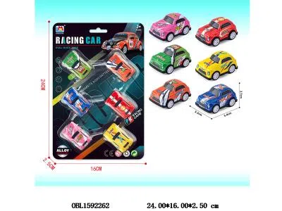 6只庄合金回力车 6款混装_OBL1592262