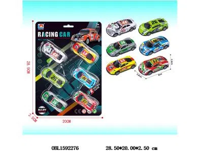 6只庄合金回力车 6款混装_OBL1592276