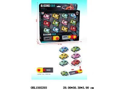 12只庄合金回力车配2个弹射器 6款混装_OBL1592293