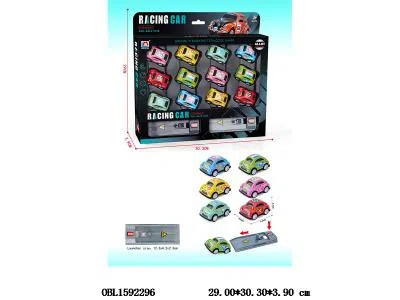 12只庄合金回力车配2个弹射器 6款混装_OBL1592296