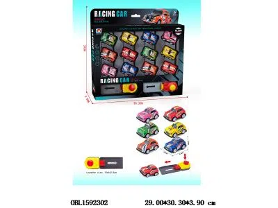 12只庄合金回力车配2个弹射器 6款混装_OBL1592302