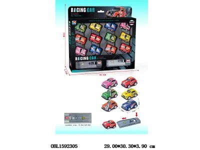 12只庄合金回力车配2个弹射器 6款混装_OBL1592305