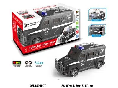 俄文警车存钱罐带灯光音乐 3*AA不包电_OBL1595507