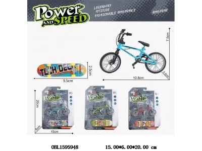 合金自行车配手指滑板 3色混装_OBL1595948