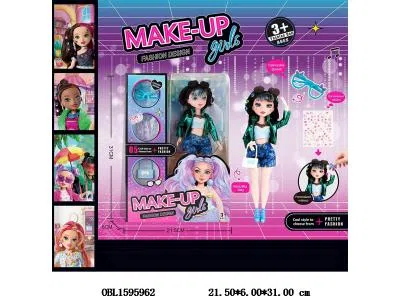 10寸实身活动关节芭芘套装带IC 3*AG13包电 主体衣服1款1色_OBL1595962