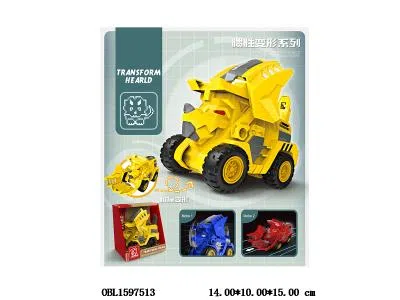 惯性碰撞变形三角龙车 4色混装_OBL1597513