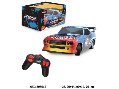 1:18遥控车带灯光 车身3*AAA不包电 遥控器2*AA不包电 2.4G频率_OBL1598612