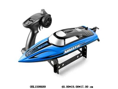遥控高速船带灯光 自动驾驶 配USB线 船身7.4V电池包电 遥控器3*AA不包电 2.4G频率 自带自翻功能 船体动力电池具有低电报警功能_OBL1598689