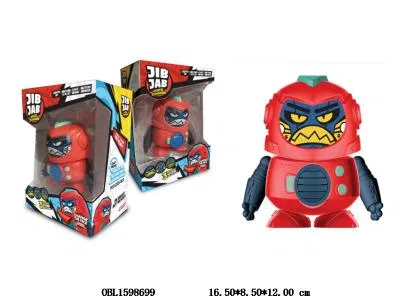 电动变形机器人带灯光录音变脸变声 2*AAA不包电 对讲/录音2种模式_OBL1598699