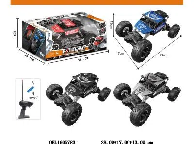 遥控合金攀爬车配USB线 车身3.7V锂电池包电 遥控器2*AA无包电 27频率 4色混装_OBL1605783