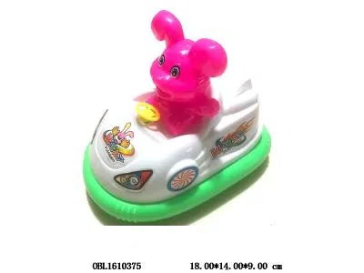 拉线坐兔碰碰车   3色混装_OBL1610375