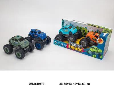 2只装双惯性大脚怪越野车 2款4色混装_OBL1610472