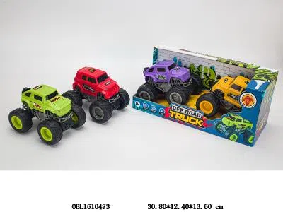2只装双惯性大脚怪越野车 2款4色混装_OBL1610473