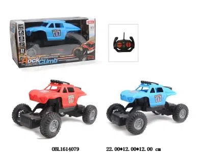 越野遥控车 车身3*1.2V镍铬电池不包电 遥控器2*AA无包电 27频率 2色混装_OBL1614079