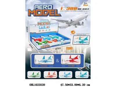 回力合金客机 二款各三色混装 6只装1展示盒_OBL1623520