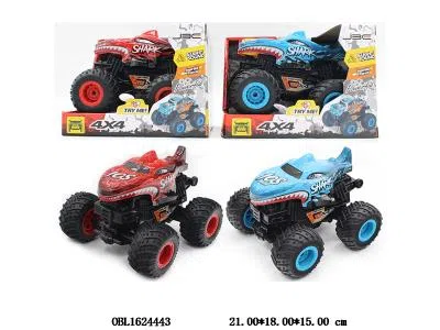 惯性大脚怪特技车带灯光音乐 4*AG13包电  2色混装_OBL1624443