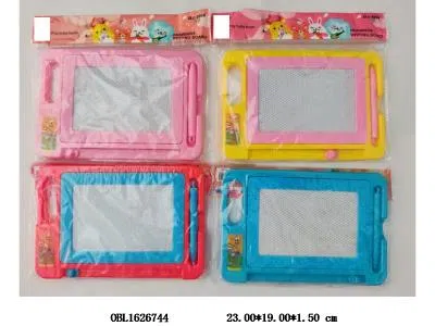 实色磁性写字板带笔  4色混装_OBL1626744