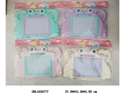 实色螃蟹磁性写字板套装带笔  4色混装_OBL1626777