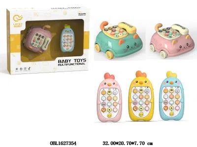 拉线电话车带灯光音乐配多功能手机 手机带灯光音乐 电话车2*AA不包电  手机2*AAA不包电_OBL1627354