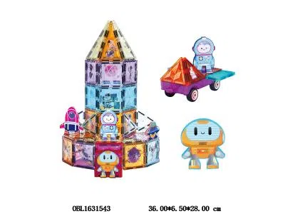益智积木 彩窗磁力片趣味太空  102PCS_OBL1631543