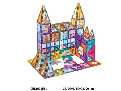 益智积木 彩窗磁力片恐龙派对 102PCS_OBL1631551