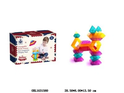 益智积木 水晶积木塔 15PCS_OBL1631580