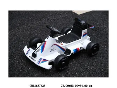 儿童遥控卡丁车带音乐配遥控器 充电线 12v4天一电瓶包电 故事/电量显示/音量可调节/390电机  红，白，黄  白袋加纸箱_OBL1637438