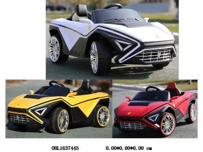 2.4G一对一遥控法拉利跑车带灯光音乐配遥控器  充电线 6V4AH双电瓶包电 红/白/黄/蓝_OBL1637445