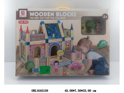 益智拼装别墅套装 128PCS_OBL1645159