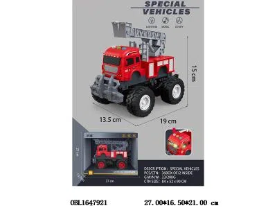 惯性消防车带灯光声音 3*AG13包电_OBL1647921