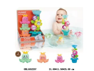 沐浴洒水花章鱼杯套装_OBL1652257