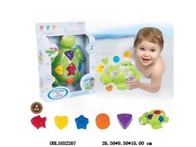 婴儿浴室玩具 积木龟_OBL1652267