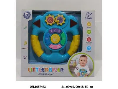 婴儿益智模拟方向盘带灯光音乐 2*AA不包电_OBL1657463