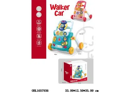 婴儿学步车带灯光音乐 2*AA无包电 2色混装_OBL1657936