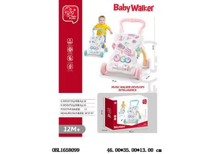 婴儿学步车带灯光音乐 3*AAA无包电 2色混装_OBL1658099