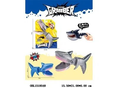 按压伸缩鲨鱼夹  2色混装_OBL1518548