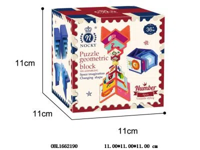 益智几何方块 UV喷印图案 红色/蓝色可清装可混装_OBL1662190