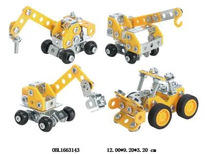 金属自装工程车 4款混装 24片装1展示盒_OBL1663143