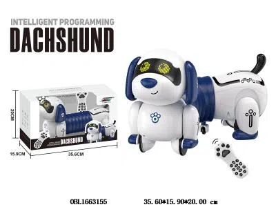 遥控腊肠狗带音乐跳舞 配USB线 主体3.7V锂电池包电 遥控器2*AAA不包电_OBL1663155