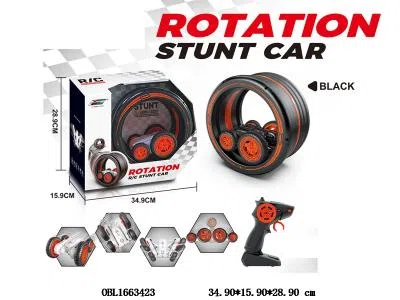 四通遥控特技车配USB线 大轮 车身3.7V包电 遥控器2*AA无包电 2.4G 黑色_OBL1663423