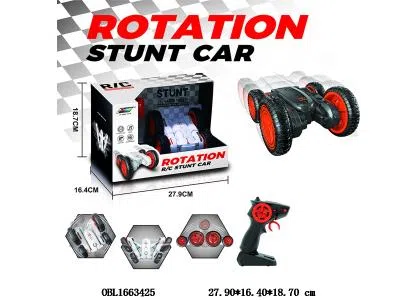 四通遥控特技车配USB线  车身3.7V包电 遥控器2*AA无包电 2.4G 黑色_OBL1663425