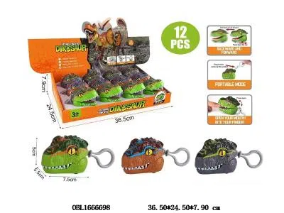 回力咬手恐龙头 3色混装 12笼装1展示盒_OBL1666698
