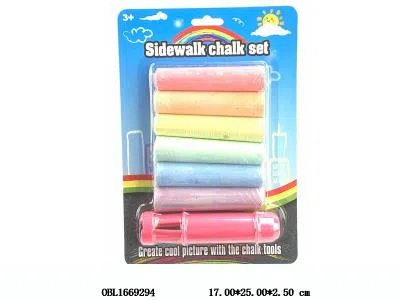 6支装彩色粉笔配工具_OBL1669294