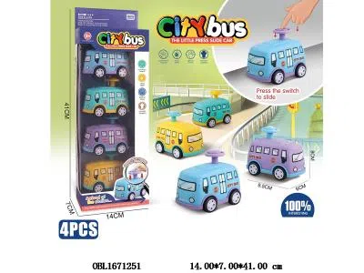 4只装按压小校车 4色混装_OBL1671251