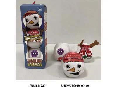 填棉红毛雪人杂技球_OBL1671739