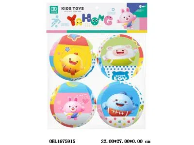 4粒装4 寸卡通益智铃铛填棉球_OBL1675915