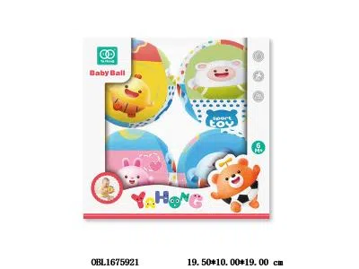 4粒装4 寸卡通益智铃铛填棉球_OBL1675921