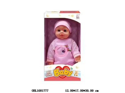 12寸搪胶公仔带IC 3*AG13包电 主体衣服2色混装_OBL1681777