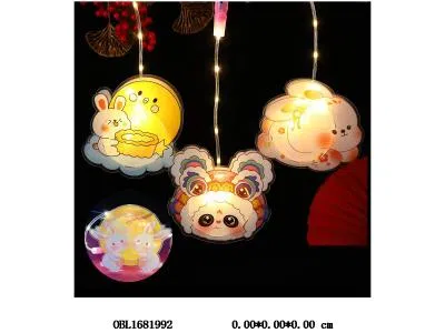 卡通手提发光灯笼带灯光 3*AG10包电4款混装 10支装1中包_OBL1681992