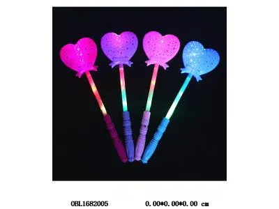爱心五角星闪光棒带灯光 3*AG13包电 4色混装_OBL1682005
